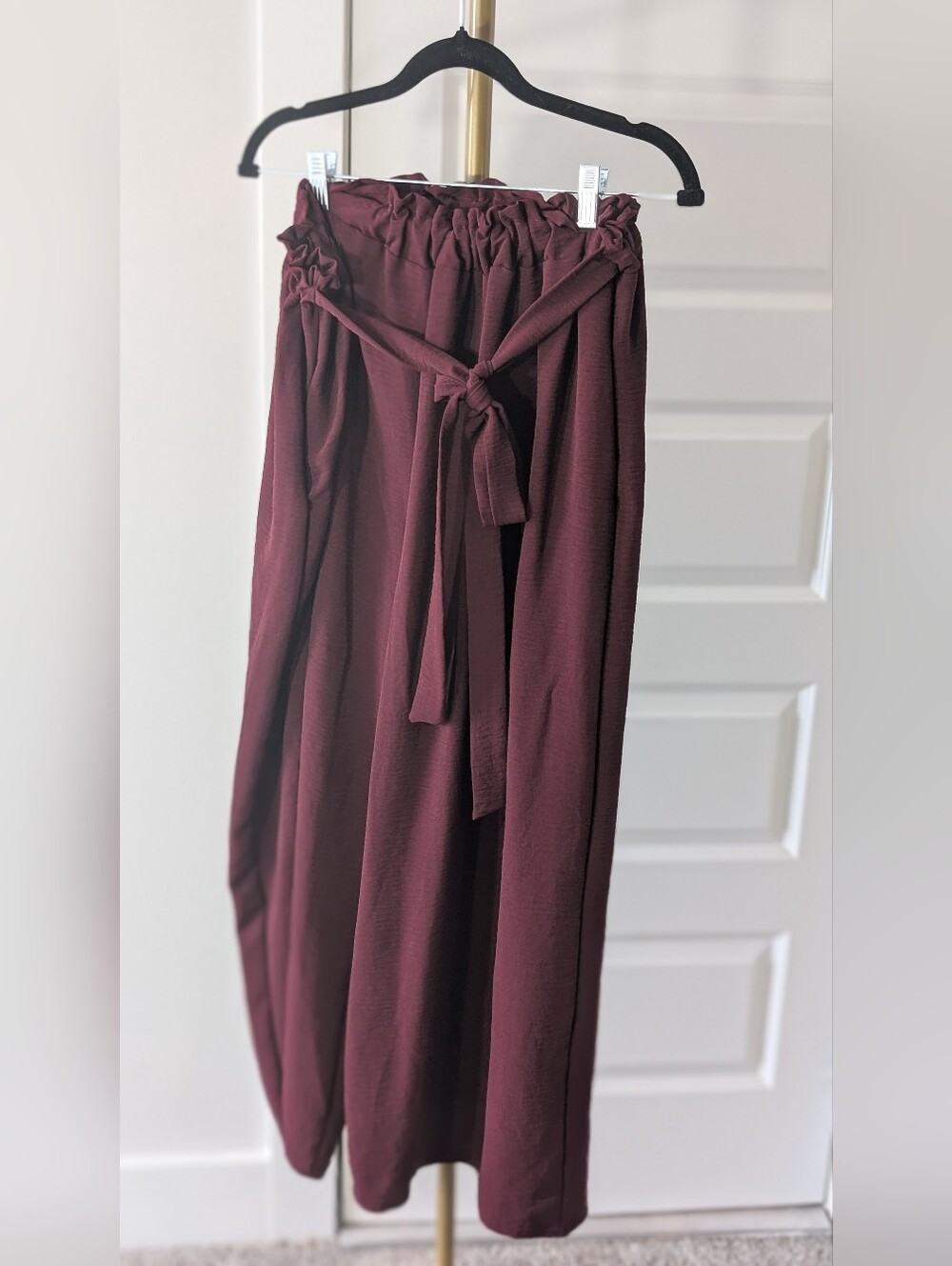 346. Heimsh Wide Leg Pants - Deep Burgundy Size 2X